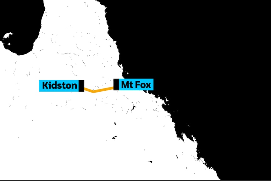 route of proposed high voltage transmission line