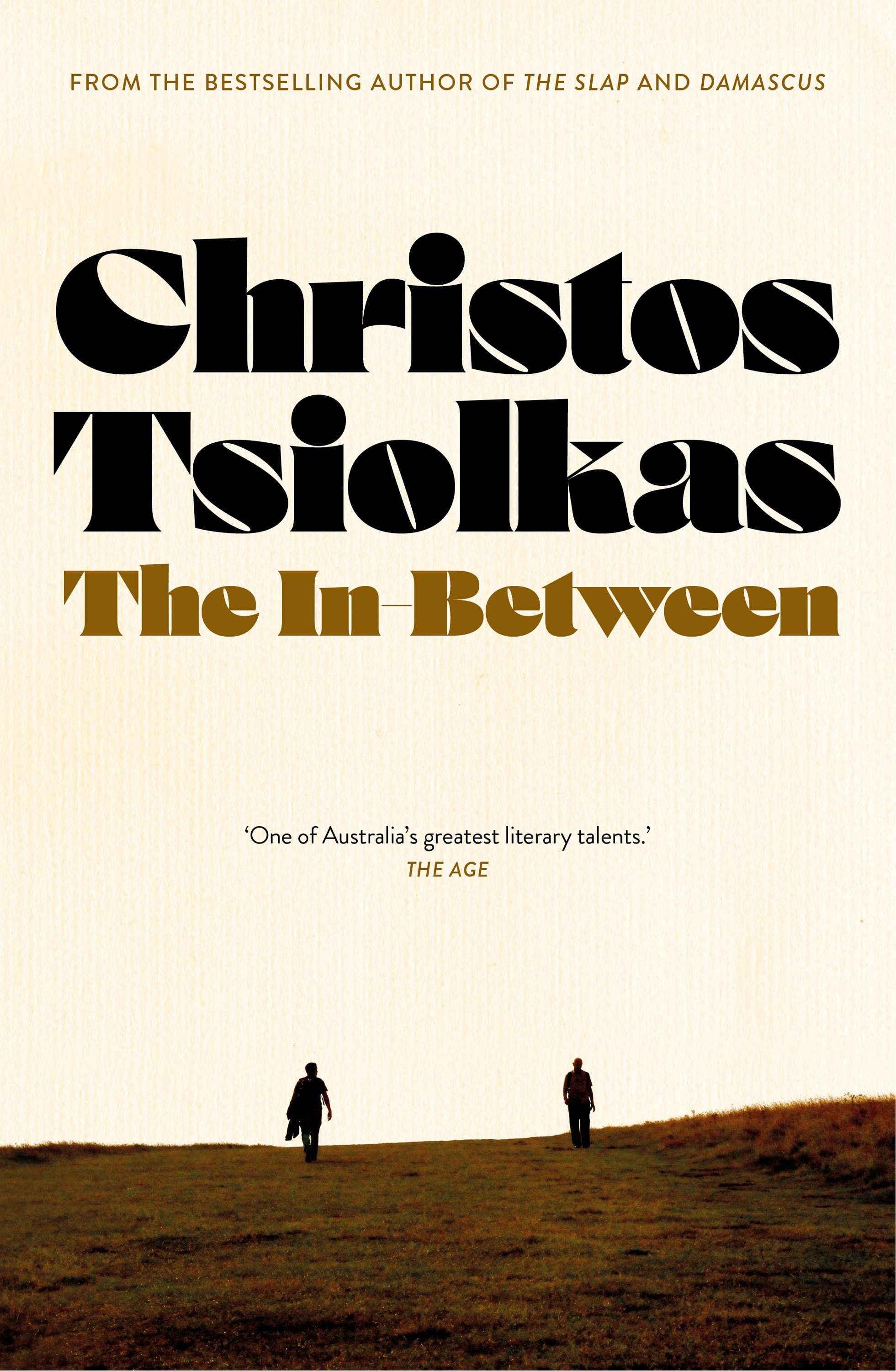 A book cover showing two people walking over a silhouetted hill; title and author printed in 70s-style text up the top