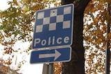Police sign in Adelaide