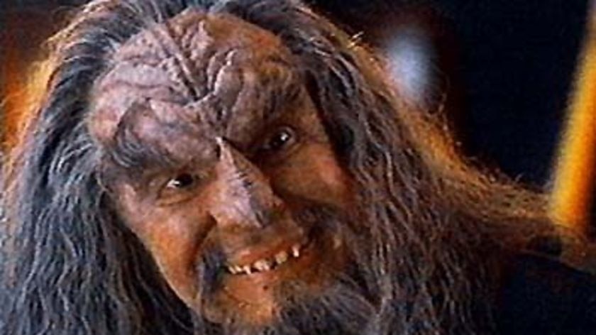 A Klingon character from the Star Trek series