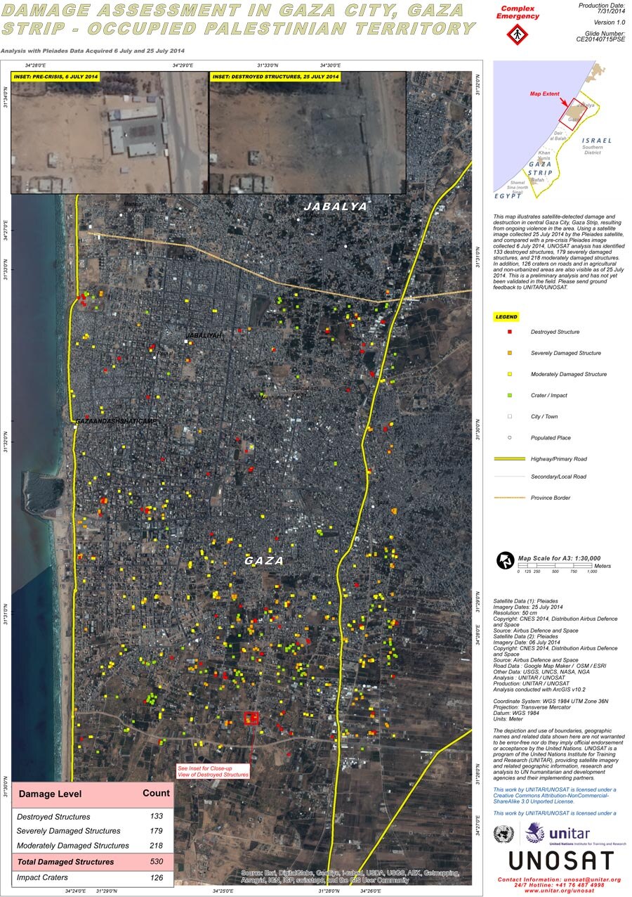 Damage Assessment in Gaza City, Gaza Strip - Occupied Palestinian Territory