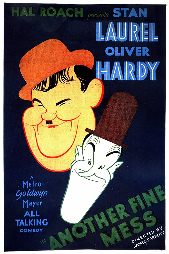 The poster for Laurel and Hardy movie The Finishing Touch
