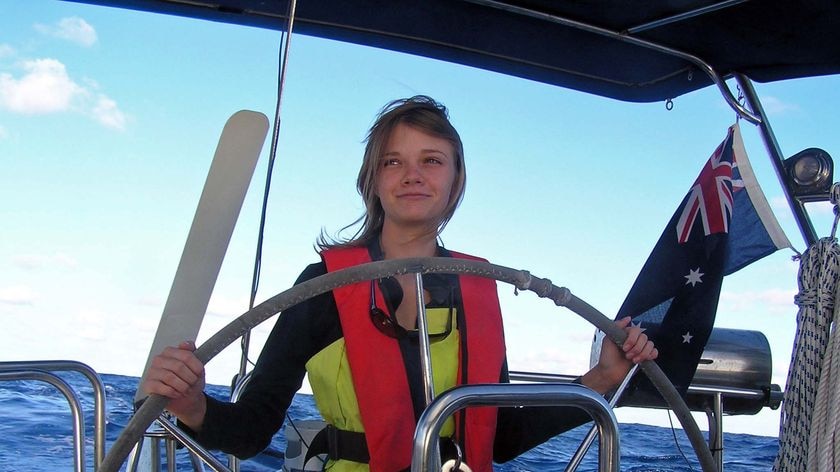 Jessica Watson, aspiring round-the-world sailor.