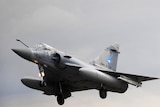 French Air Force mirage takes off