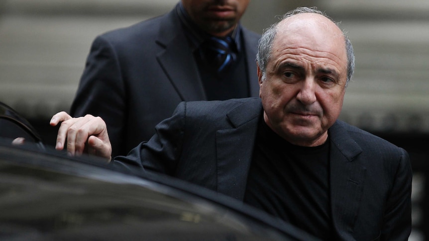 Boris Berezovsky arrives at the High court in London