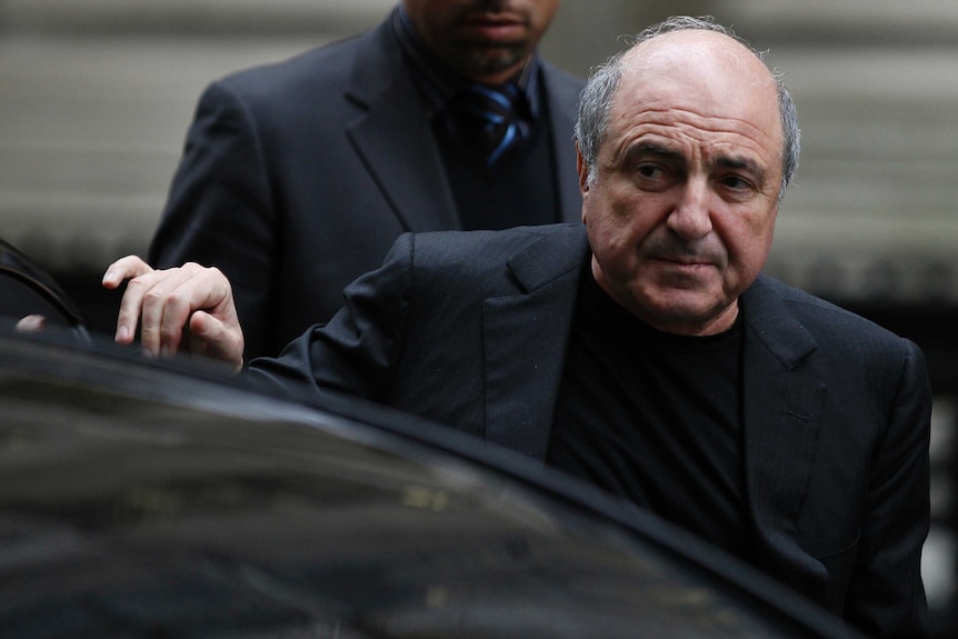 Boris Berezovsky arrives at the High court in London
