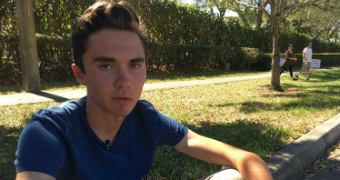 David Hogg was in the school at the time of the shooting.