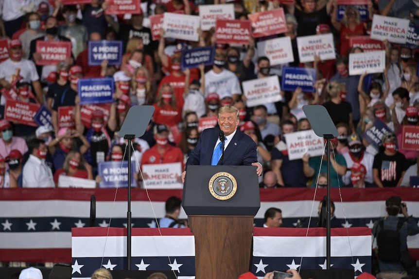 Donald Trump at a rally