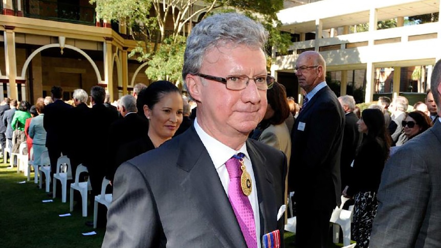 Queensland Governor Paul de Jersey at his swearing-in ceremony in Brisbane in 2014