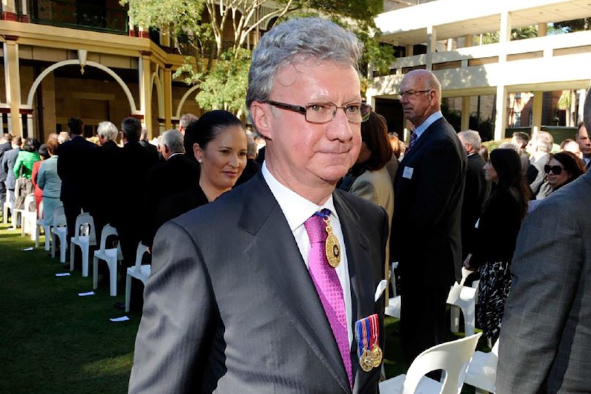 Queensland Governor Paul de Jersey at his swearing-in ceremony in Brisbane in 2014