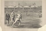 An illustration of a cricket match at the MCG.