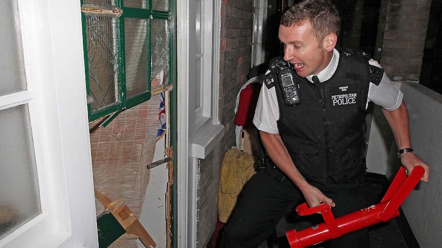 London police raid