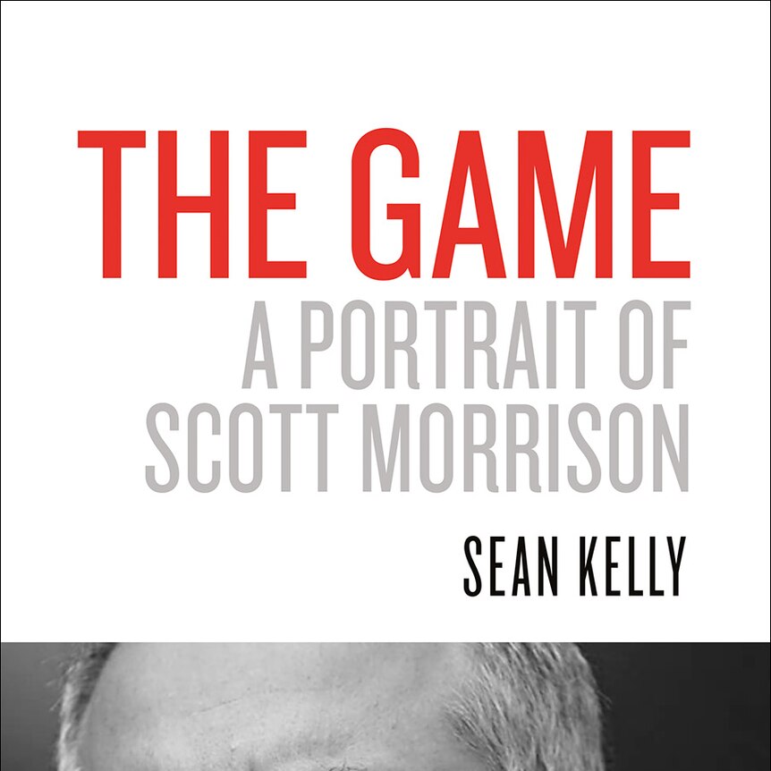 Close-up black and white photo of Scott Morrison, with downturned mouth, looking out beyond the photographer