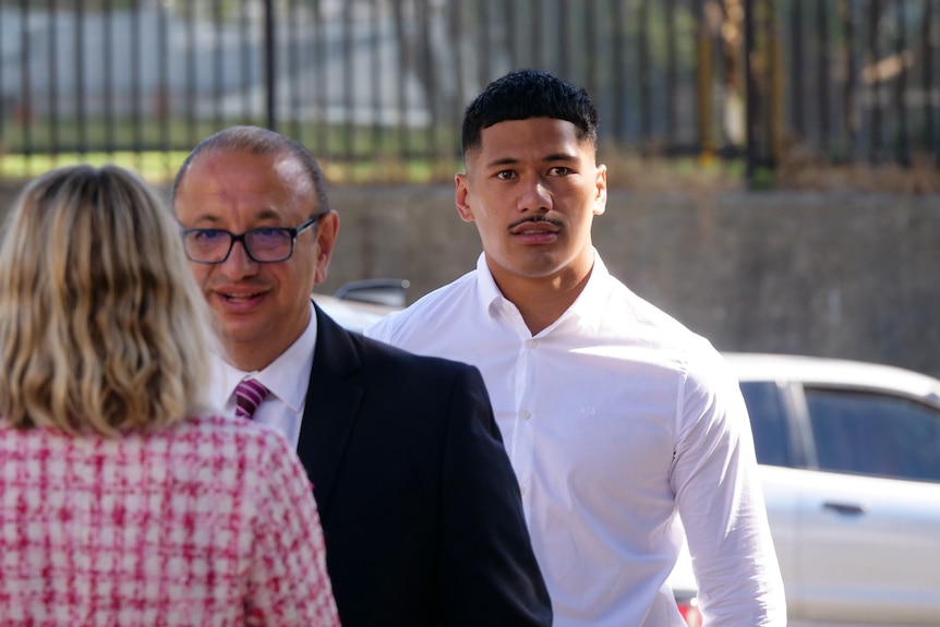 nrl player outside court
