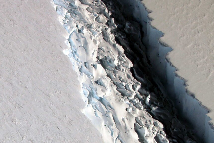 Rift in Antarctica's Larsen C Ice Shelf