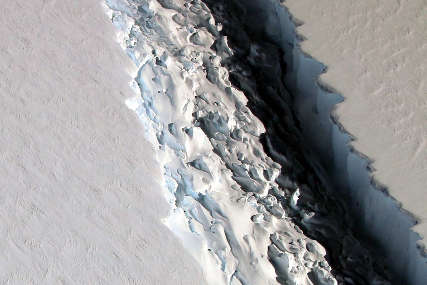 Rift in Antarctica's Larsen C Ice Shelf