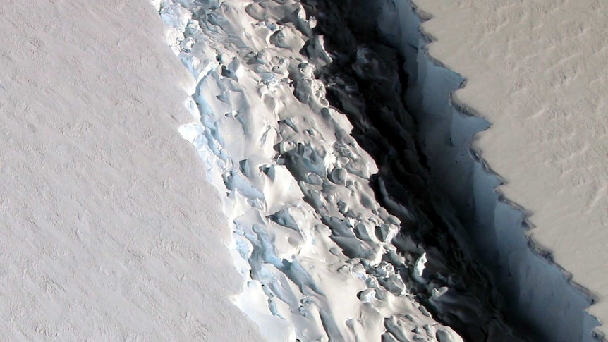 Rift in Antarctica's Larsen C Ice Shelf