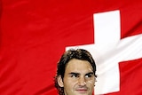 Roger Federer celebrates with the Masters Cup