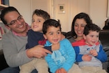 Stephen Damiani and his family