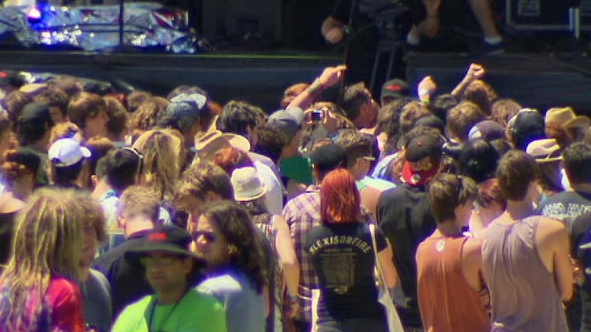 Crowds at the Big Day Out