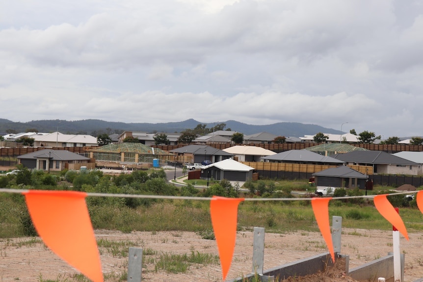 Housing estate under construction at Ripley, near Ipswich, west of Brisbane.