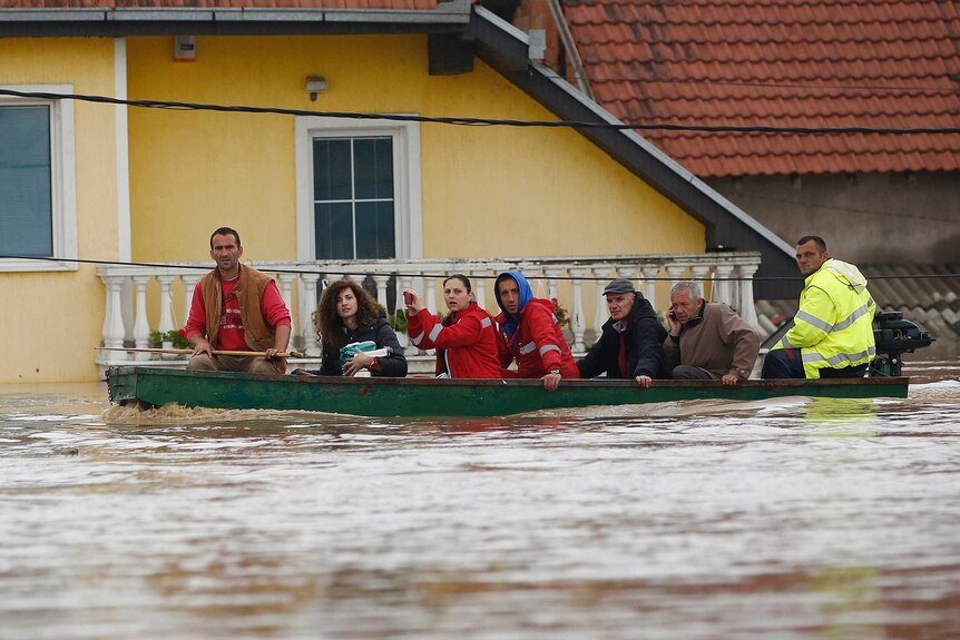 Bosnia flooding evacuation