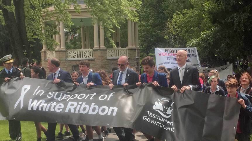 White Ribbon day march in Hobart