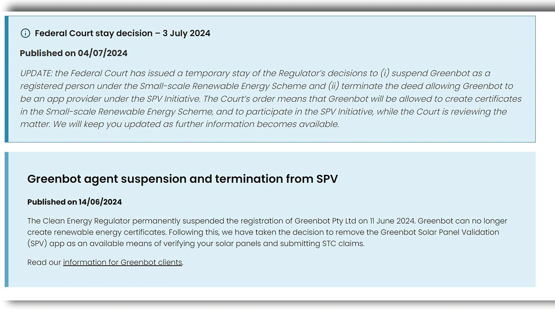 A sceenshot of a court order