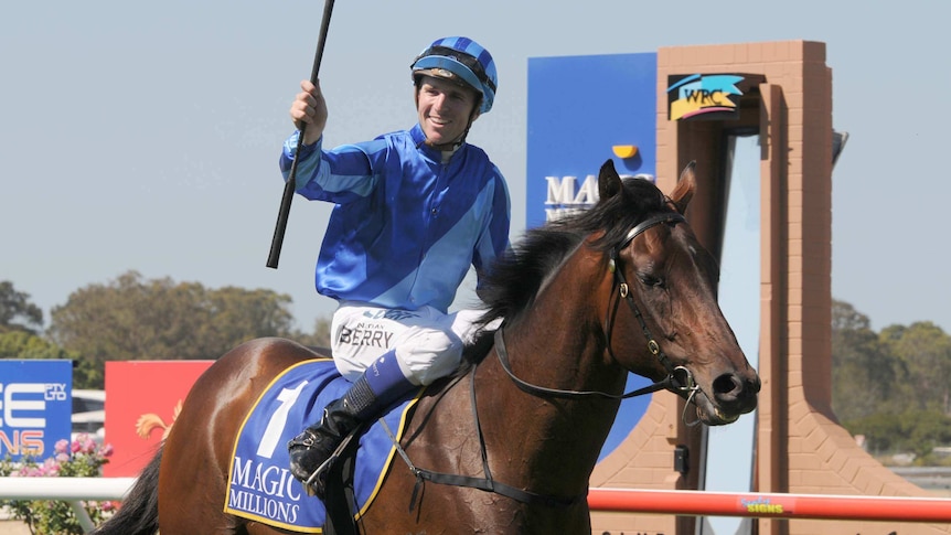 unencumbered wins the Magic Millions Classic at Wyong
