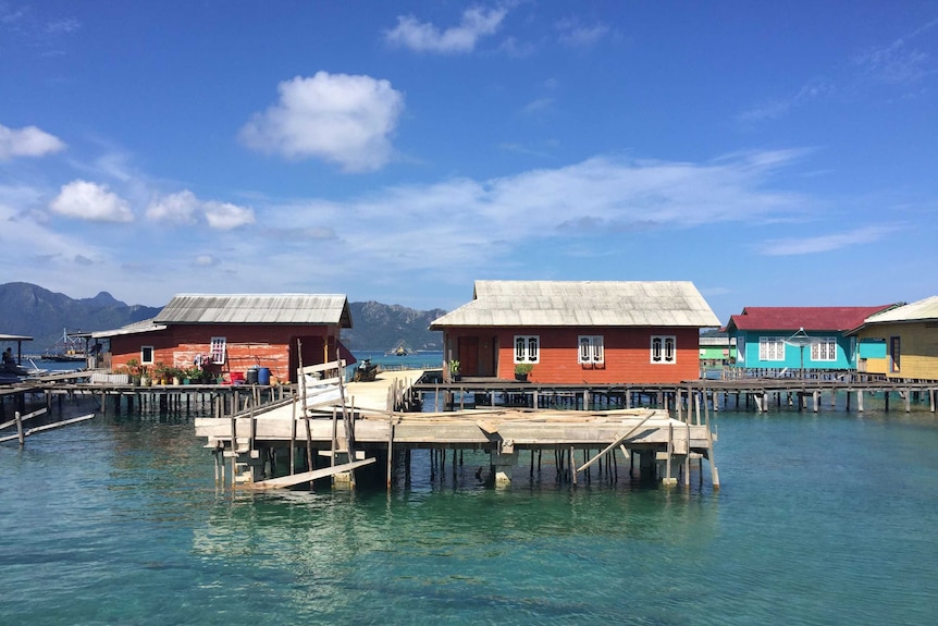 A fishing village on the Natuna Islands