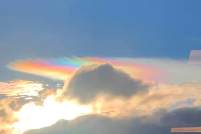 Heather Murphy's photo of cloud iridescence.