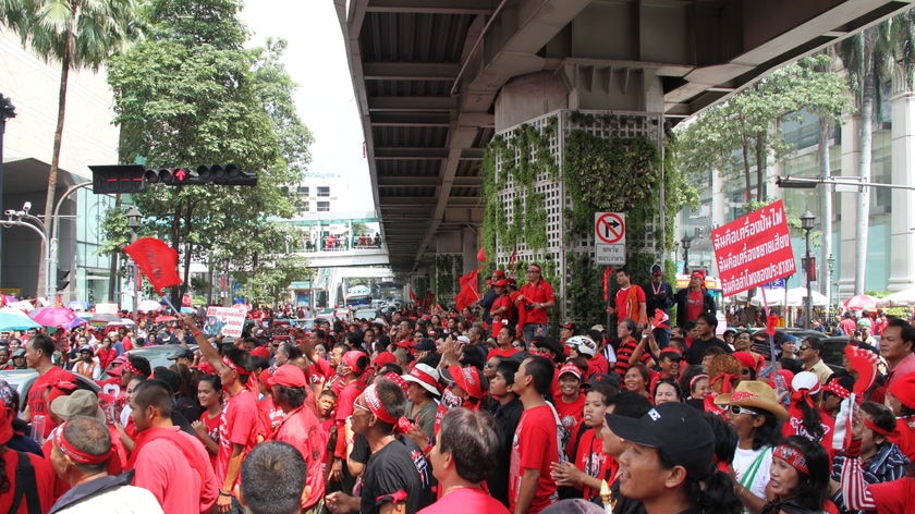 Thai Red Shirts protest in Bangkok