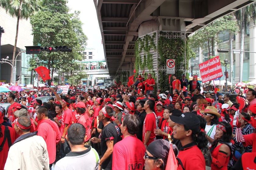 Thai Red Shirts protest in Bangkok