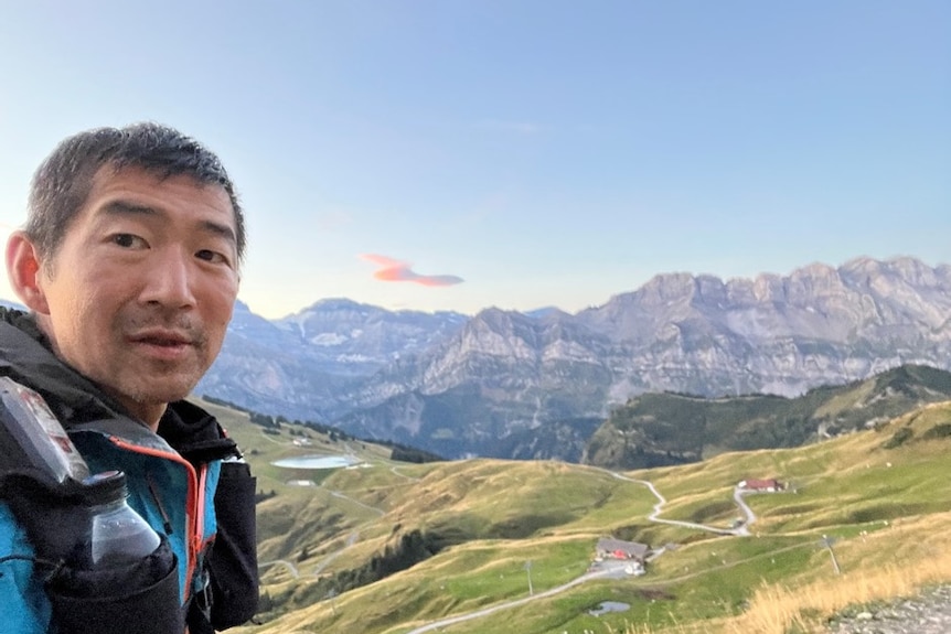 Mitsuo Moriya in September 2022 on the 360km Swiss peaks trail