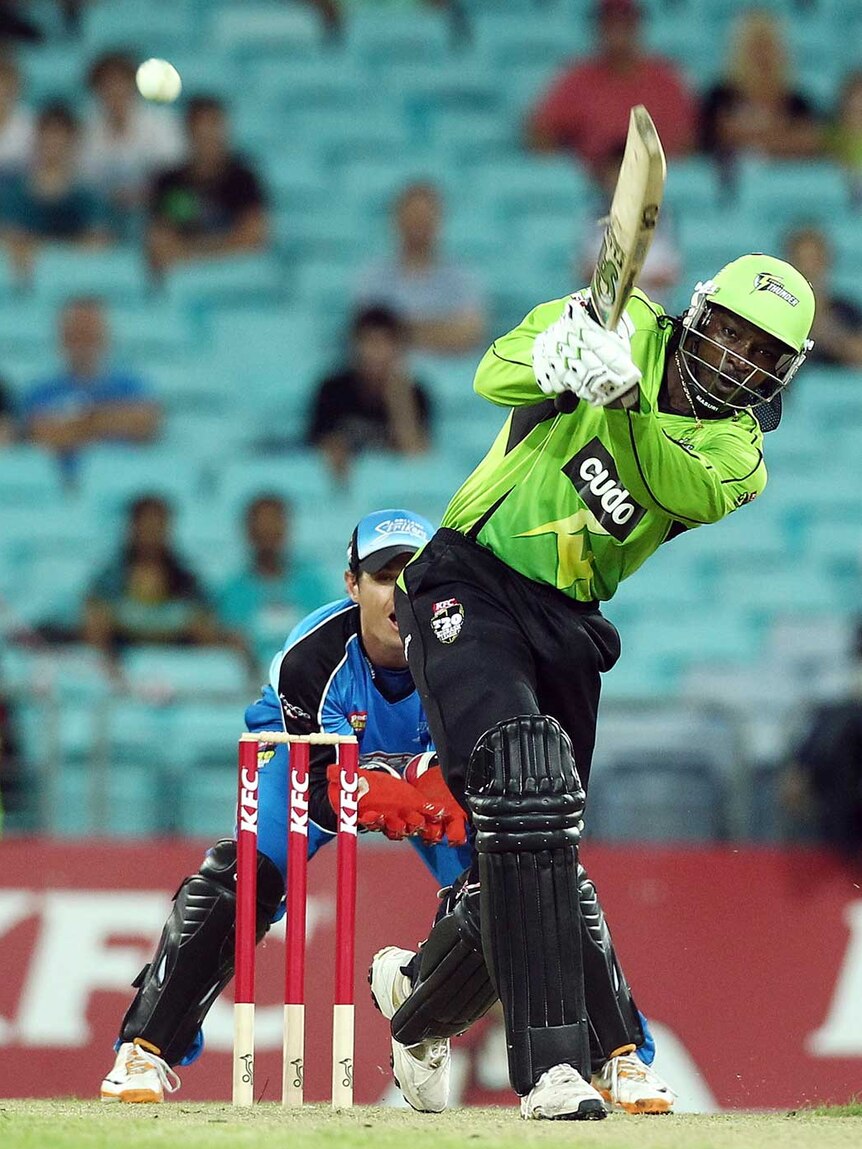 Back for more: Chris Gayle's big-hitting will return to Sydney this summer.