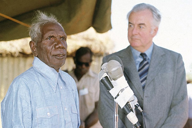 Vincent Lingiari and Gough Whitlam