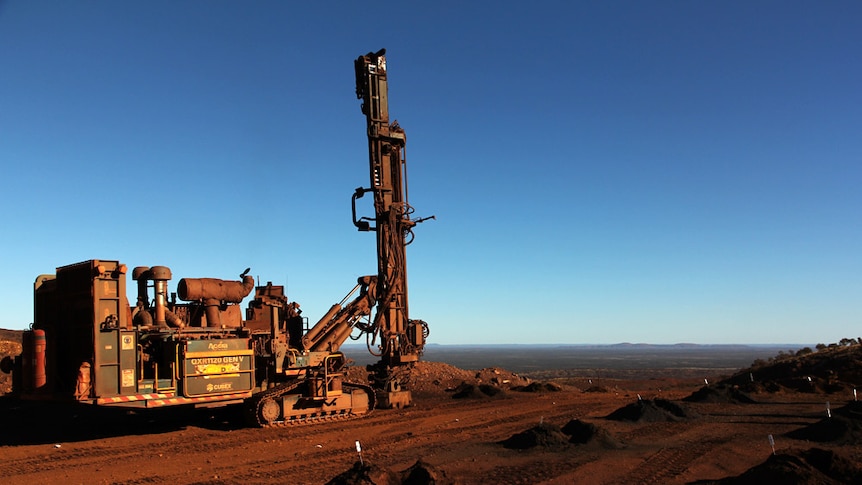 Drill rig at the Greater Parburdoo iron ore mine