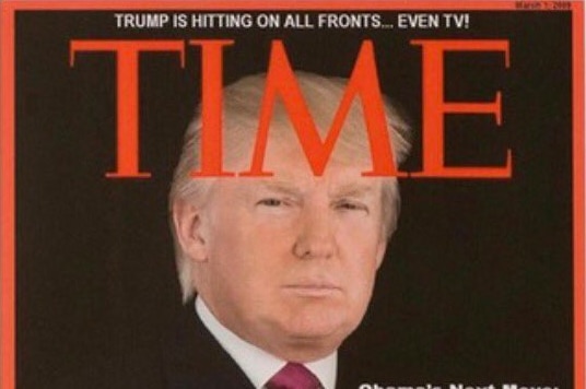 Donald Trump's on the cover of a fake issue of Time Magazine