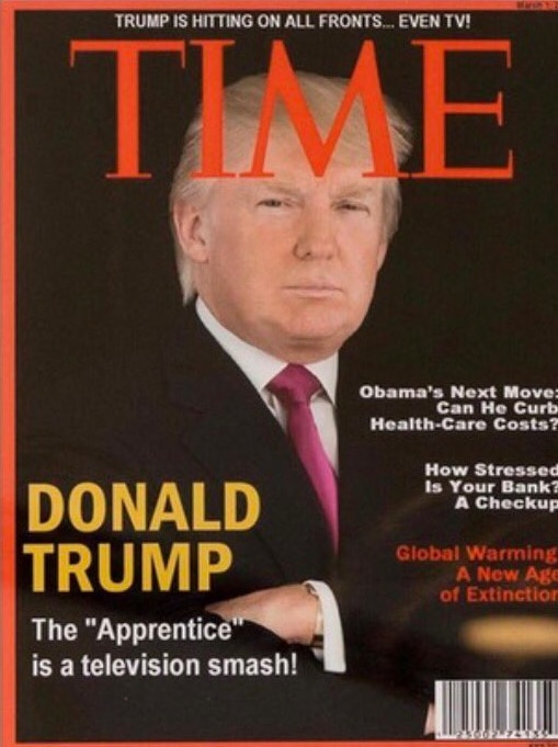 Donald Trump's on the cover of a fake issue of Time Magazine