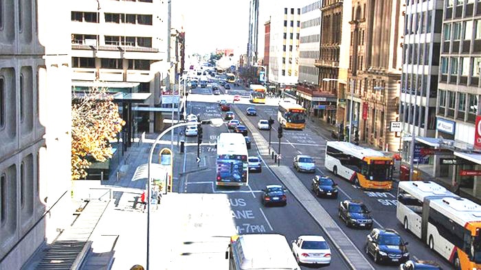 Adelaide bus lane
