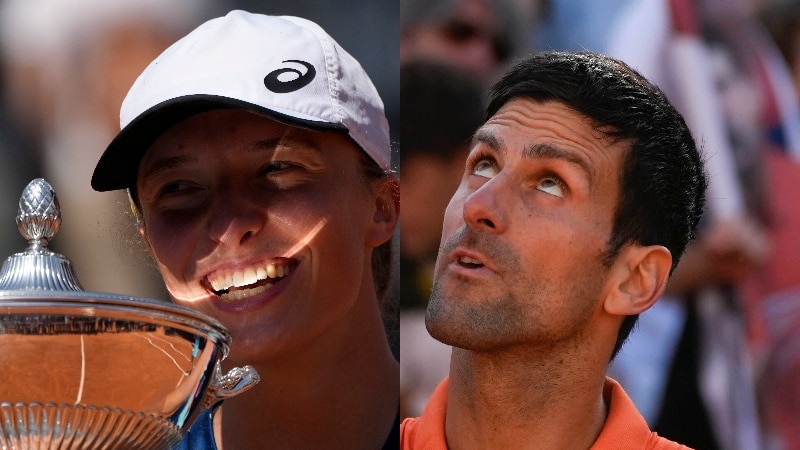 Djokovic, Świątek win Rome titles to hit high gear ahead of French Open
