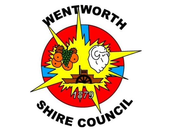 Yellow explosion with a rams head fruit and a paddle boat on a Shire logo