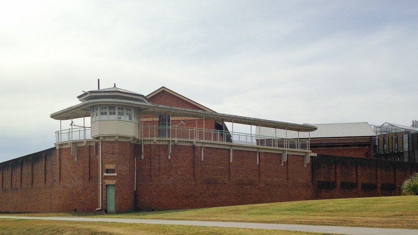 Outside the Boggo Road Gaol watchtower.