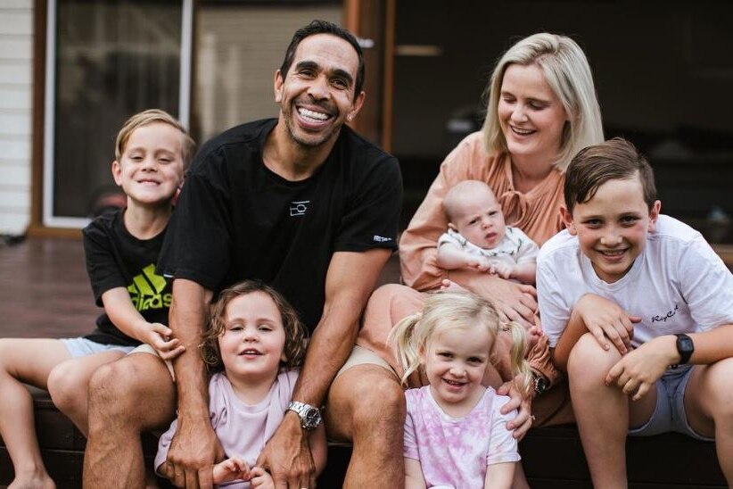 Eddie Betts and his family