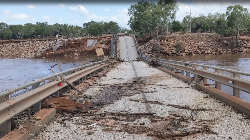 Flood damage to northern WA's only major highway has cut the East Kimberley off from the rest of the state.