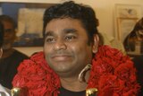 AR Rahman celebrates in Chennai with his two Oscars.
