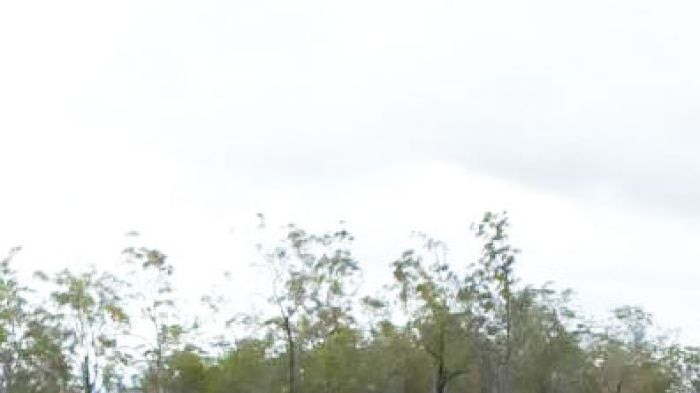 Wide shot of land clearing on central Queensland property