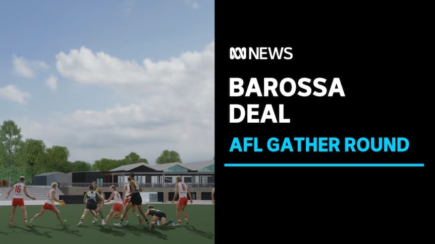 Barossa Deal, AFL Gather Round: Artistic rendering of an AFL match.