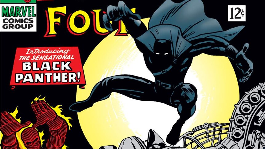 Black Panther's comic book debut in an edition of the Fantastic Four.