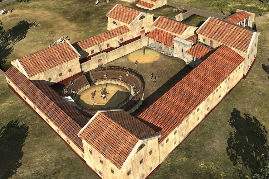 Archaeologists digitally recreate Roman gladiator school
